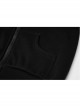 Black Punk Back Print Rabbit Ear Hooded Children Coat