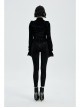 Black Beads Decals Decoration Gothic Burning Out Flowers Velvet Knitted Legging