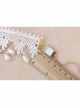 Baroque White Pearl Flowers Handmade Bride Lace Wedding Tassel Armband Bracelet