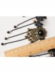 Luxury Gothic Vintage Black Lace Tassel Crystal Exaggerated Headband