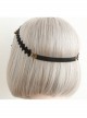 Luxury Gothic Vintage Black Lace Tassel Crystal Exaggerated Headband