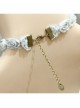 Vintage Baroque Fashion Palace Bride White Pearl Lace Female Water Drop Choker