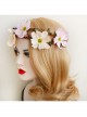Fashion Holiday Rattan Garland Stage Banquet Show Christmas Flowers Hair Tie