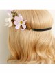 Fashion Holiday Rattan Garland Stage Banquet Show Christmas Flowers Hair Tie