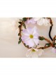Fashion Holiday Rattan Garland Stage Banquet Show Christmas Flowers Hair Tie