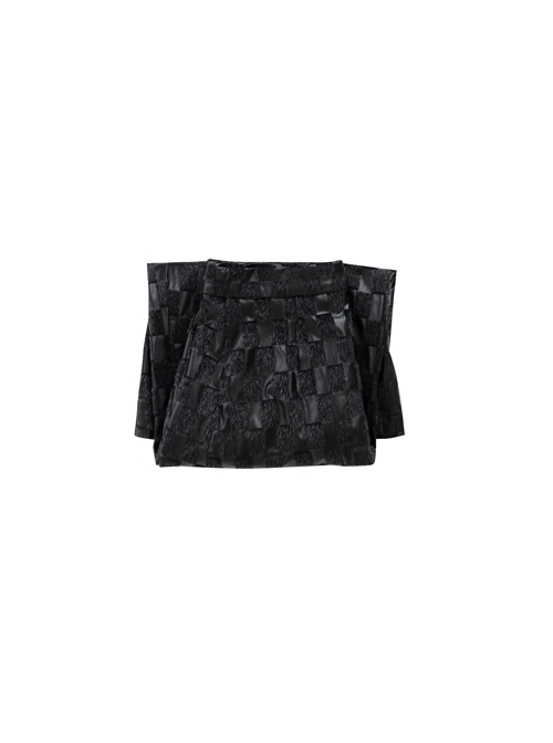 Cruella Black Leather Skirt Suit Halloween Cosplay Costume Black Leather Skirt