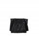 Cruella Black Leather Skirt Suit Halloween Cosplay Costume Black Leather Skirt