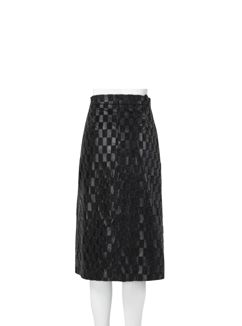Cruella Black Leather Skirt Suit Halloween Cosplay Costume Black Leather Skirt
