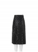 Cruella Black Leather Skirt Suit Halloween Cosplay Costume Black Leather Skirt