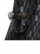 Cruella Black Leather Skirt Suit Halloween Cosplay Accessories Black Leather Gloves