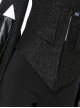 Cruella Black Windbreaker Suit Halloween Cosplay Costume Black Coat