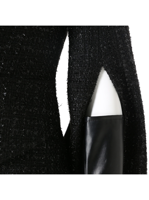 Cruella Black Windbreaker Suit Halloween Cosplay Costume Black Coat
