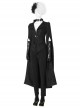 Cruella Black Windbreaker Suit Halloween Cosplay Accessories Black Necklace