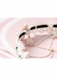 Baroque White Lace Roses Pearl Bride Wedding Dress Handmade Creative Tassel Headband