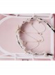 Baroque White Lace Roses Pearl Bride Wedding Dress Handmade Creative Tassel Headband