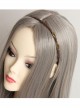 Baroque Retro Fashion Brown Slender Long Hair Short Hair Simple Headband