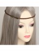 Baroque Retro Fashion Brown Slender Long Hair Short Hair Simple Headband