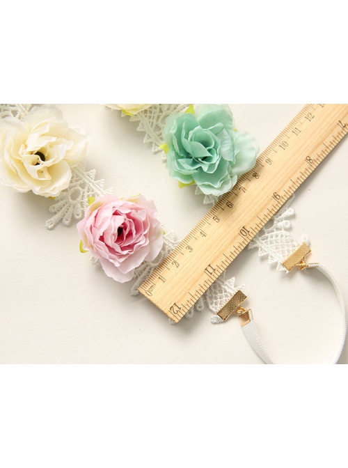 Bride Casual Fashion Love White Lace Wreath Wedding Dress Wedding Christmas Hair Band