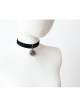 Exaggerated Fashion Retro Gothic Silver Sun Black Velvet Female Choker