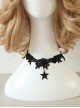 Star Hip Hop Female Fashion Retro Gothic Black Lace Short Necklace Birthday Gift