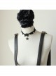 Star Hip Hop Female Fashion Retro Gothic Black Lace Short Necklace Birthday Gift