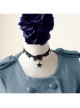Star Hip Hop Female Fashion Retro Gothic Black Lace Short Necklace Birthday Gift