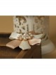 Fashion Exquisite Decoration White Pearl Pink Ribbon Flower Brooch