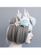 Fashion Adult Dinner Party Party Crown Queen Christmas Blue Flowers Headband