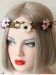 Casual Fashion Christmas Bride Wreath Flowers Rattan Married Handmade Holiday Hairband