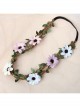 Casual Fashion Christmas Bride Wreath Flowers Rattan Married Handmade Holiday Hairband