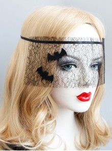 Fashion Halloween Black Bat Gauze Adult Festival Party Show Mask