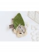 Leisure Wool Flower Leaf Bow Retro Handmade Fashion Female Brooch Buckle