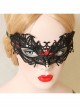 Gothic Prom Female Halloween Princess Half Face Black Sexy Lace Mask