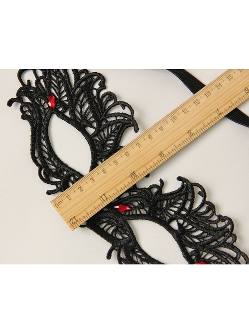 Gothic Prom Female Halloween Princess Half Face Black Sexy Lace Mask