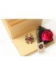 Gothic Vintage Black Lace Red Rose Bracelet Band Ring Wristband
