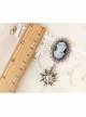 Baroque Fashion Retro Beauty Crown Bride White Lace Bracelet With Ring One Chain