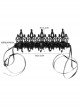 Black Gothic Grim Reaper Demon Witch Prom Party Halloween King Crown Hairband