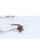 Fashion Casual Lady Pink Flower Rose Cute Long Letter Love Earrings