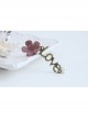 Fashion Casual Lady Pink Flower Rose Cute Long Letter Love Earrings