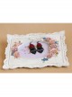 Gothic Retro Fashion Rose Red Rose Black Lace Prom Earrings