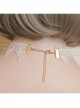 Retro Fashion White Lace Bride Gorgeous Pearl Choker