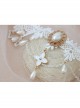 Retro Fashion White Lace Bride Gorgeous Pearl Choker