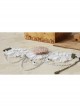 Baroque Retro Fashion White Pearl Crystal Lace Chain Gorgeous Armband