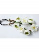 Fashion Casual Christmas White Wreath Rattan Holiday Bride Bridesmaid Hair Band