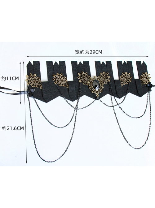 Exaggerated Gothic Retro Black Princess Female Queen Crown Headband