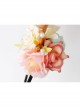 Fashion Leisure Holiday Christmas Flowers Brown Antlers White Pearls Hair Bands
