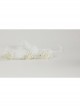Fashion Mermaid Coral Shell White Pearl Net Yarn Lace Seaside Beach Travel Party Hairband