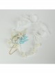 Fashion Mermaid Coral Shell White Pearl Net Yarn Lace Seaside Beach Travel Party Hairband