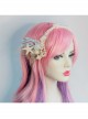 Fashion Mermaid Coral Shell White Pearl Net Yarn Lace Seaside Beach Travel Party Hairband