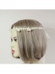 Fashion Mermaid Coral Shell White Pearl Net Yarn Lace Seaside Beach Travel Party Hairband